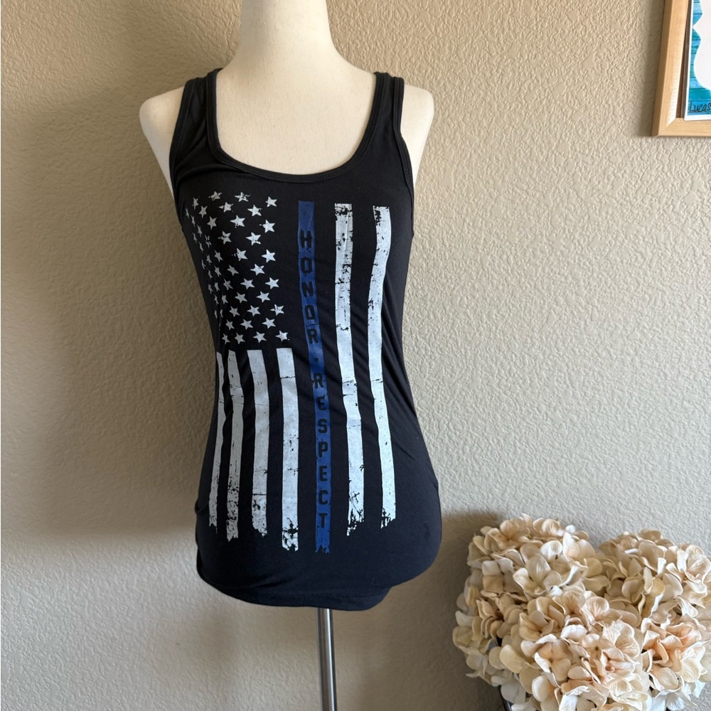 LEO -  Honor Respect Black Tank Top